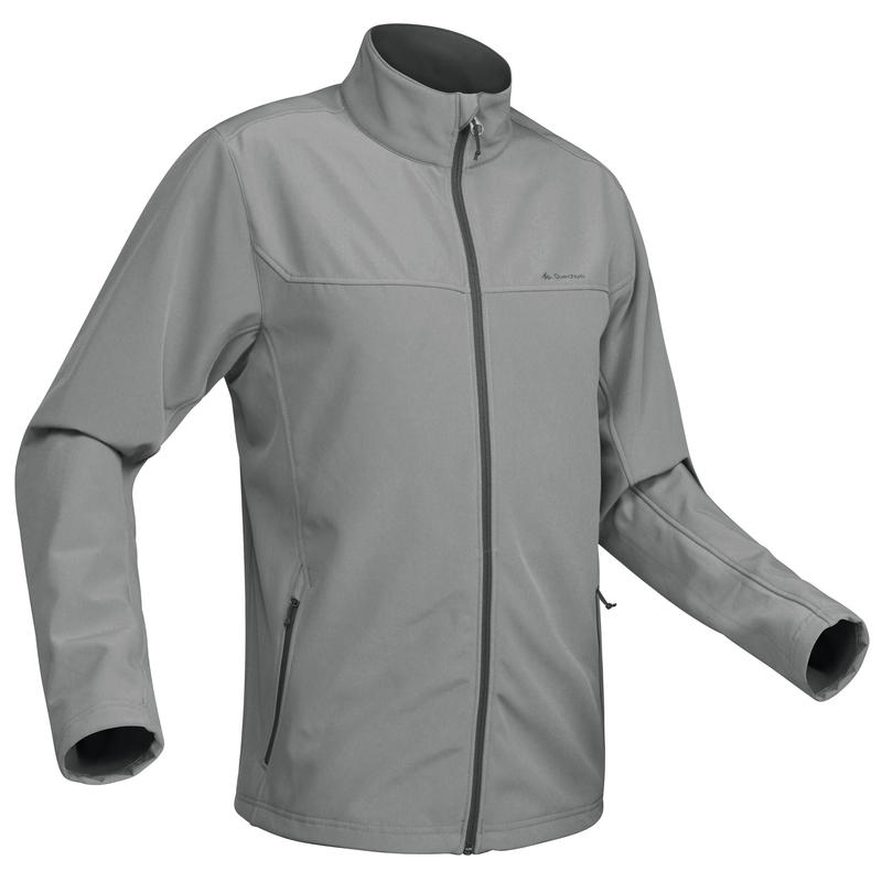 Veste chaude coupe vent de rando en montagne TREK 100 WINDWARM gris - Homme Veste chaude coupe vent de rando en montagne TREK 100 WINDWARM gris - Homme