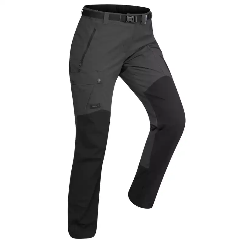 Woman's mountain trekking trousers - TREK 500 - dark grey