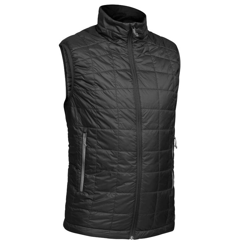 Doudoune sans manche en ouate de trek montagne - TREK 100 noir homme