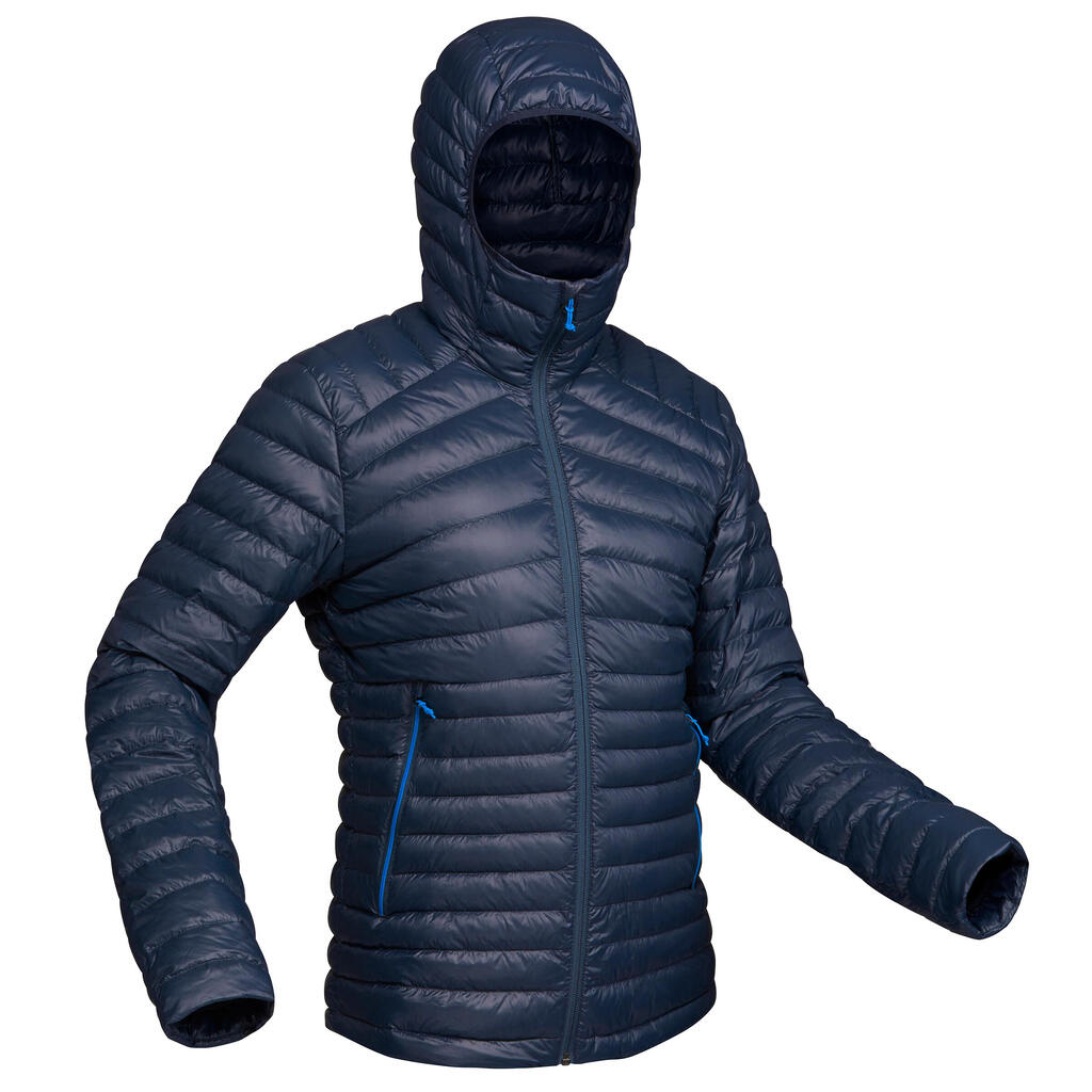 Doudoune en duvet de trek montagne avec capuche - MT100 -5°C - homme