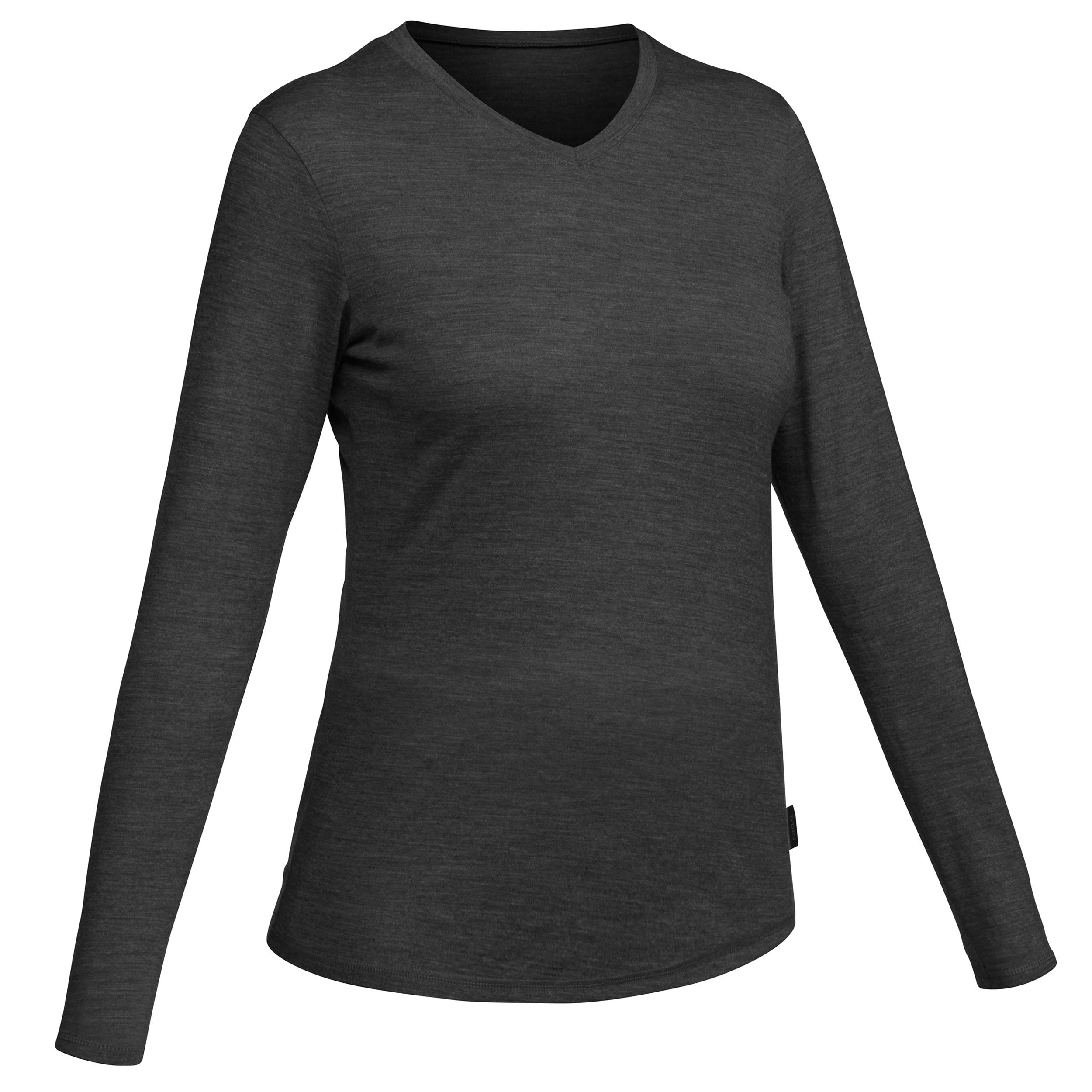 Camiseta lana merino decathlon mujer Clearance