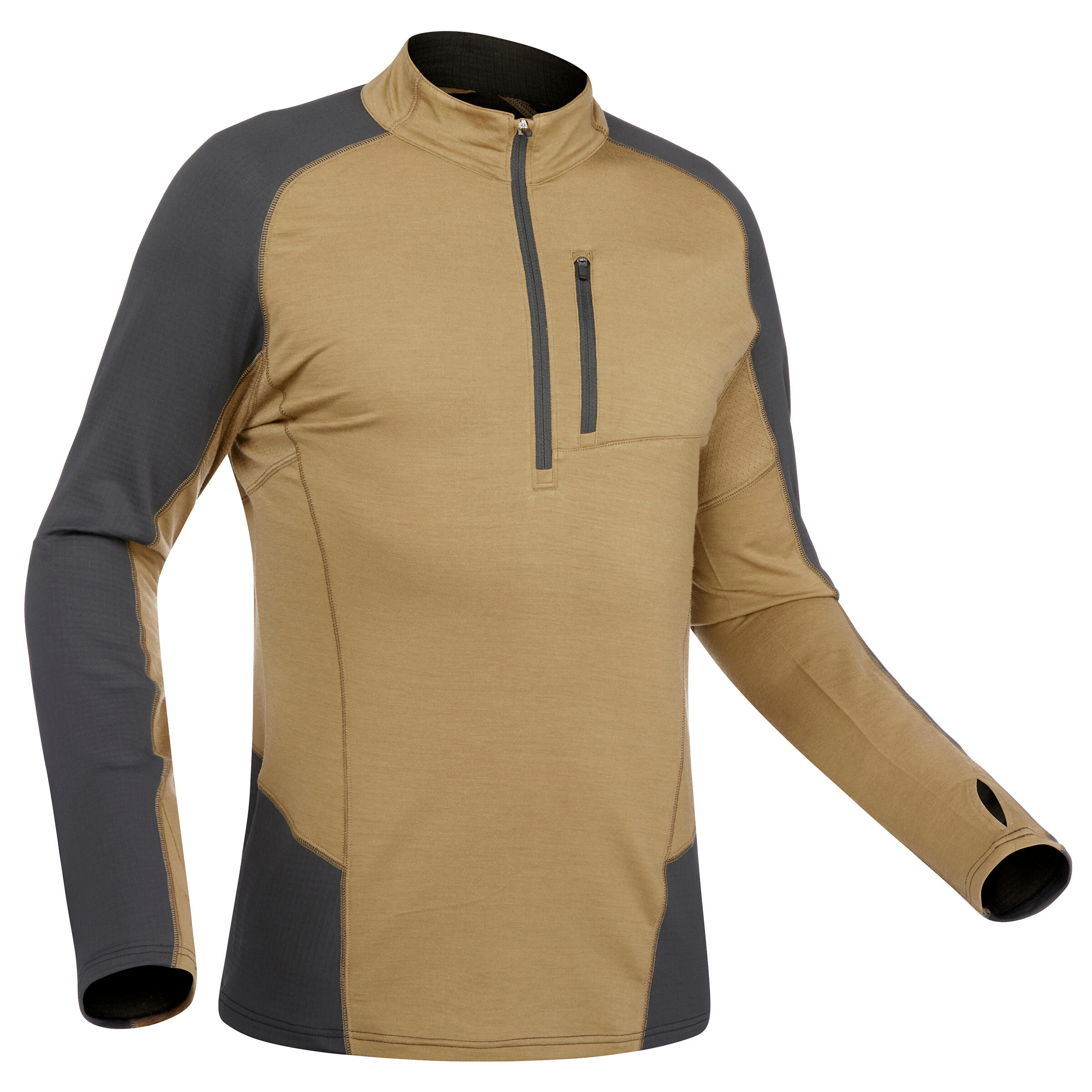 T-shirt montagna uomo MT500 WOOL HYBRID FORCLAZ | DECATHLON