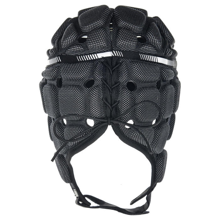 R900 Adult Rugby Scrum Cap Black Decathlon