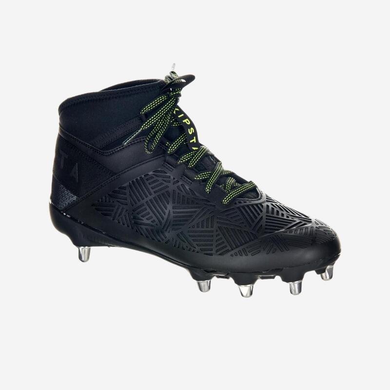 Ghete Rugby cu R900 8 Crampoane Density Negru Adulți
