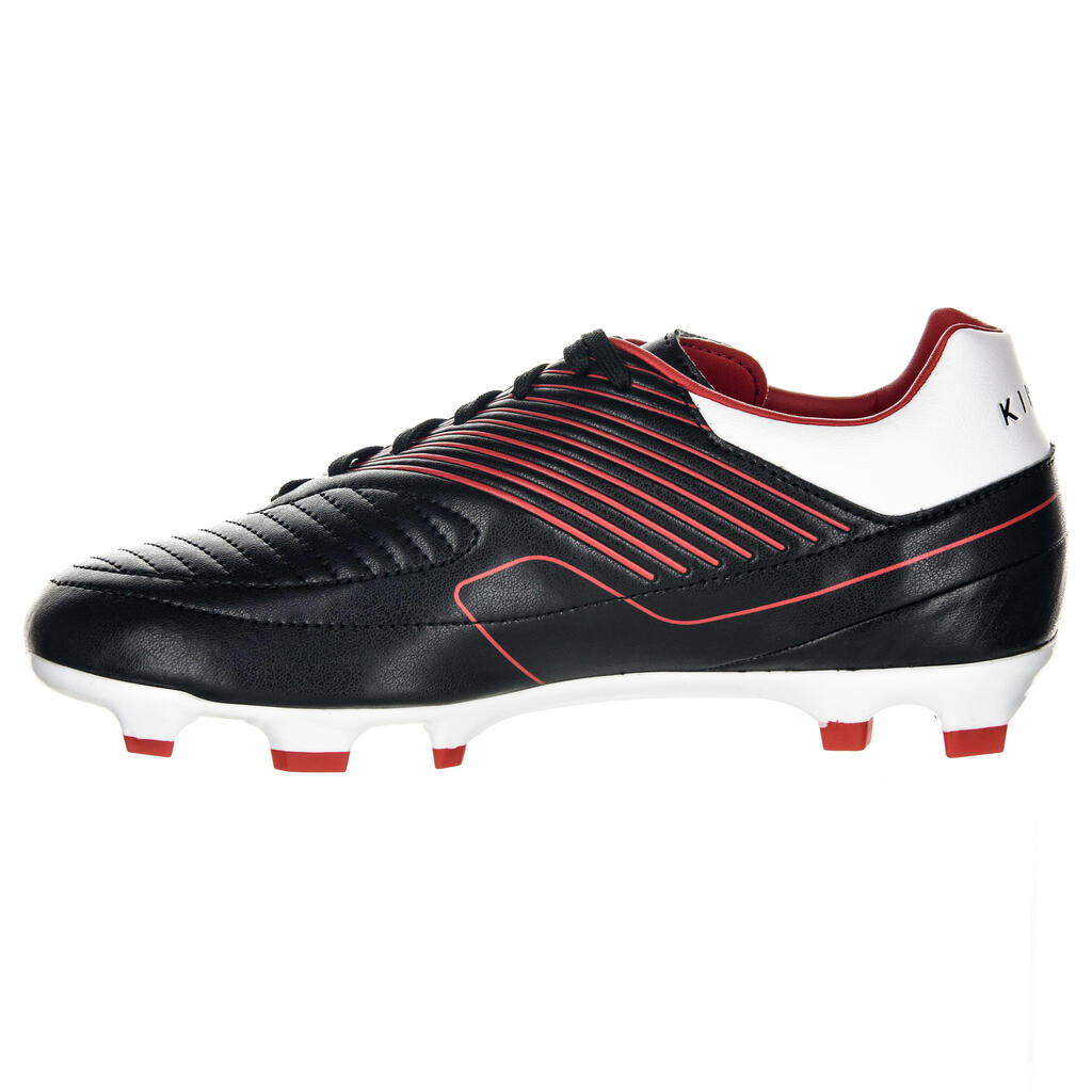 Kids' Moulded Rugby Boots Skill R500 FG - Red