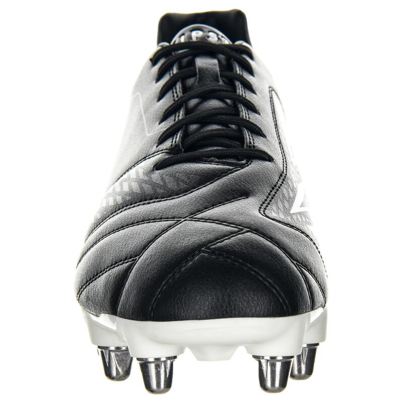 Chaussures de rugby terrain gras 8 crampons Density R100 SG noir