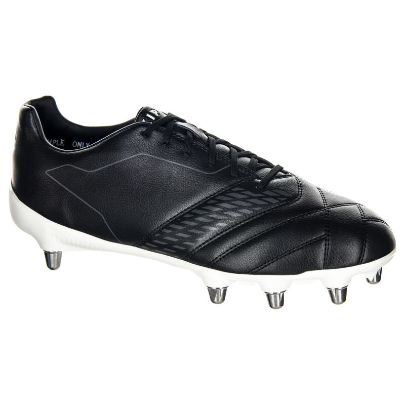 Ghete Rugby cu R100 8 Crampoane Density Negru Adulți