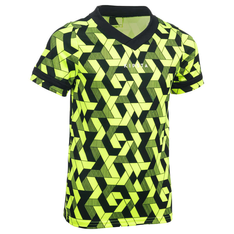 APPAREL RUGBY JUNIOR Rugby - Junior Shirt R100 Yellow/Black OFFLOAD - Rugby Clothing