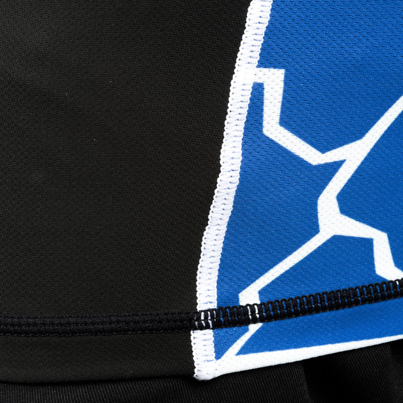 Kids' Rugby Shoulder Pads R100 Turtle Blue Decathlon