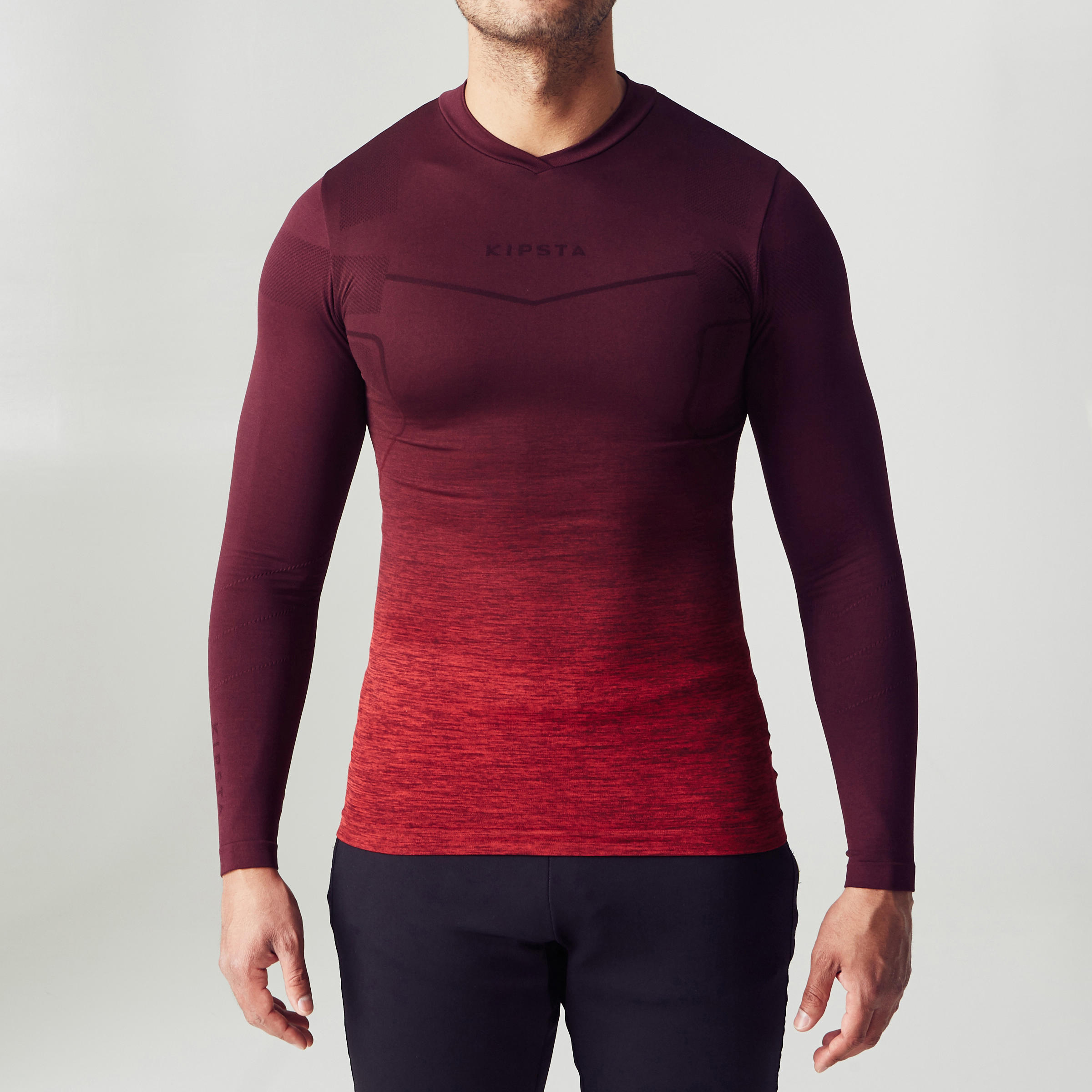 Keepdry 500 Adult Base Layer - Burgundy Ombre 2/11