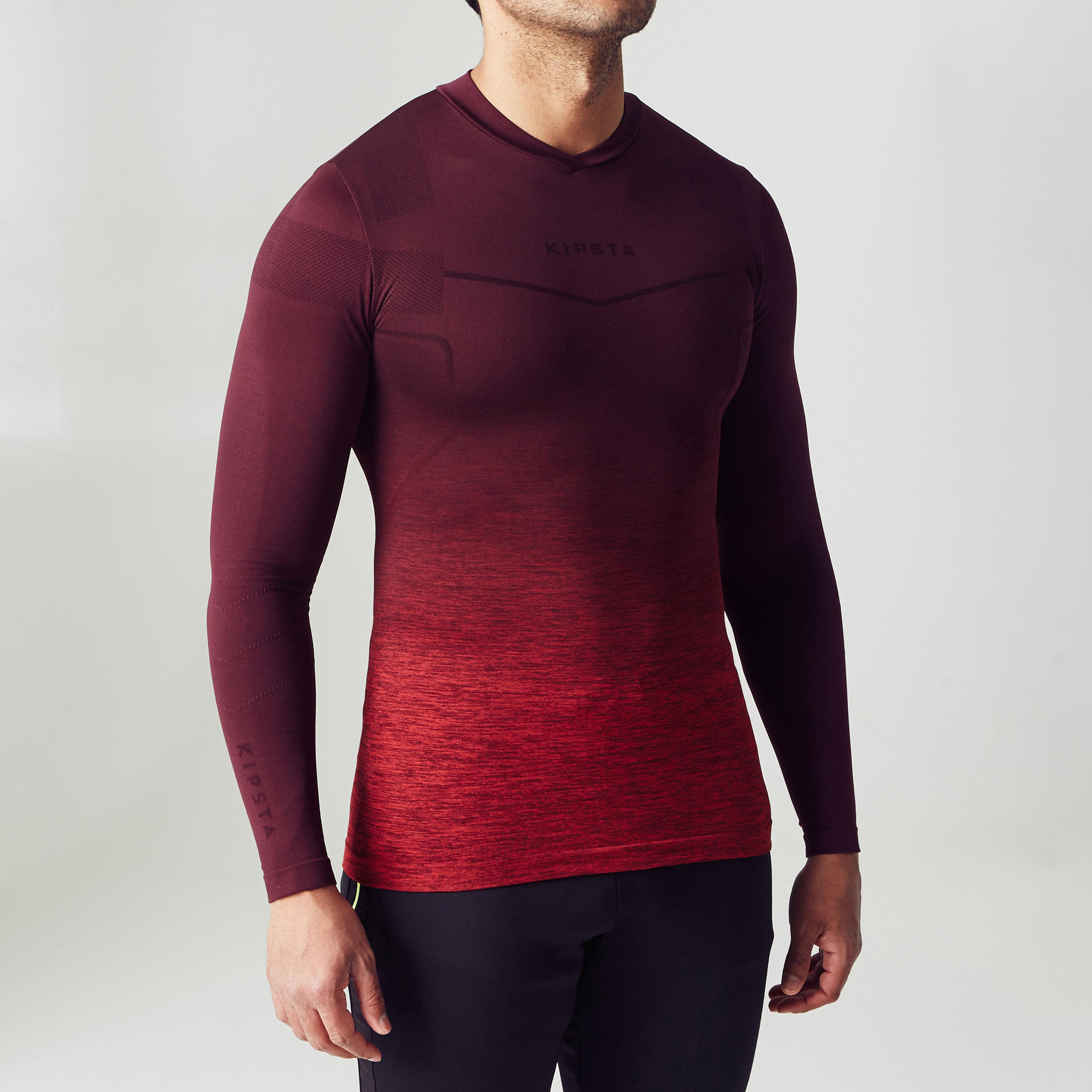 Keepdry 500 Adult Base Layer - Burgundy Ombre 3/11