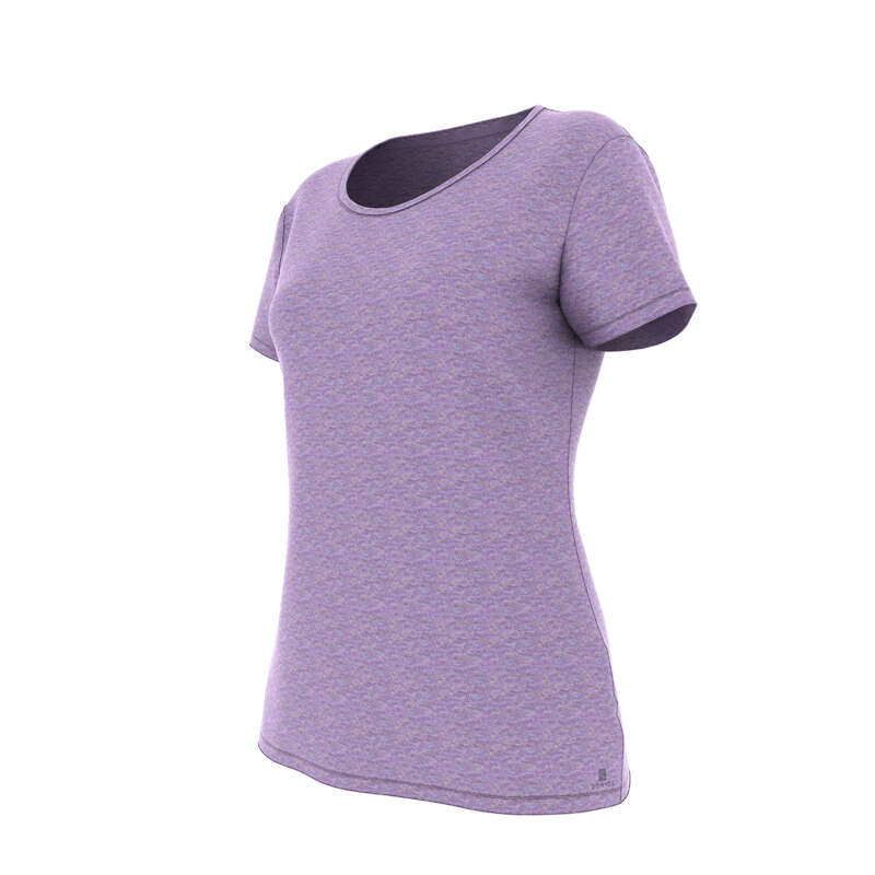 WOMAN T SHIRT LEGGING SHORT Clothing - 500 Regular-Fit Gym T-Shirt NYAMBA - Tops