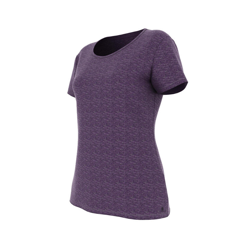 T-shirt 500 regular Gym & Pilates femme violet