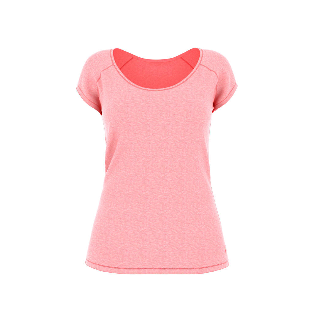 T-Shirt 500 Slim Damen grau