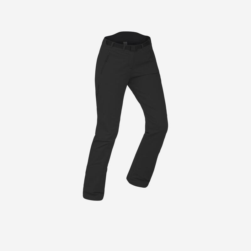 Pantalon de randonnée neige femme SH500 x-warm extensible noir Pantalon de randonnée neige femme SH500 x-warm extensible noir