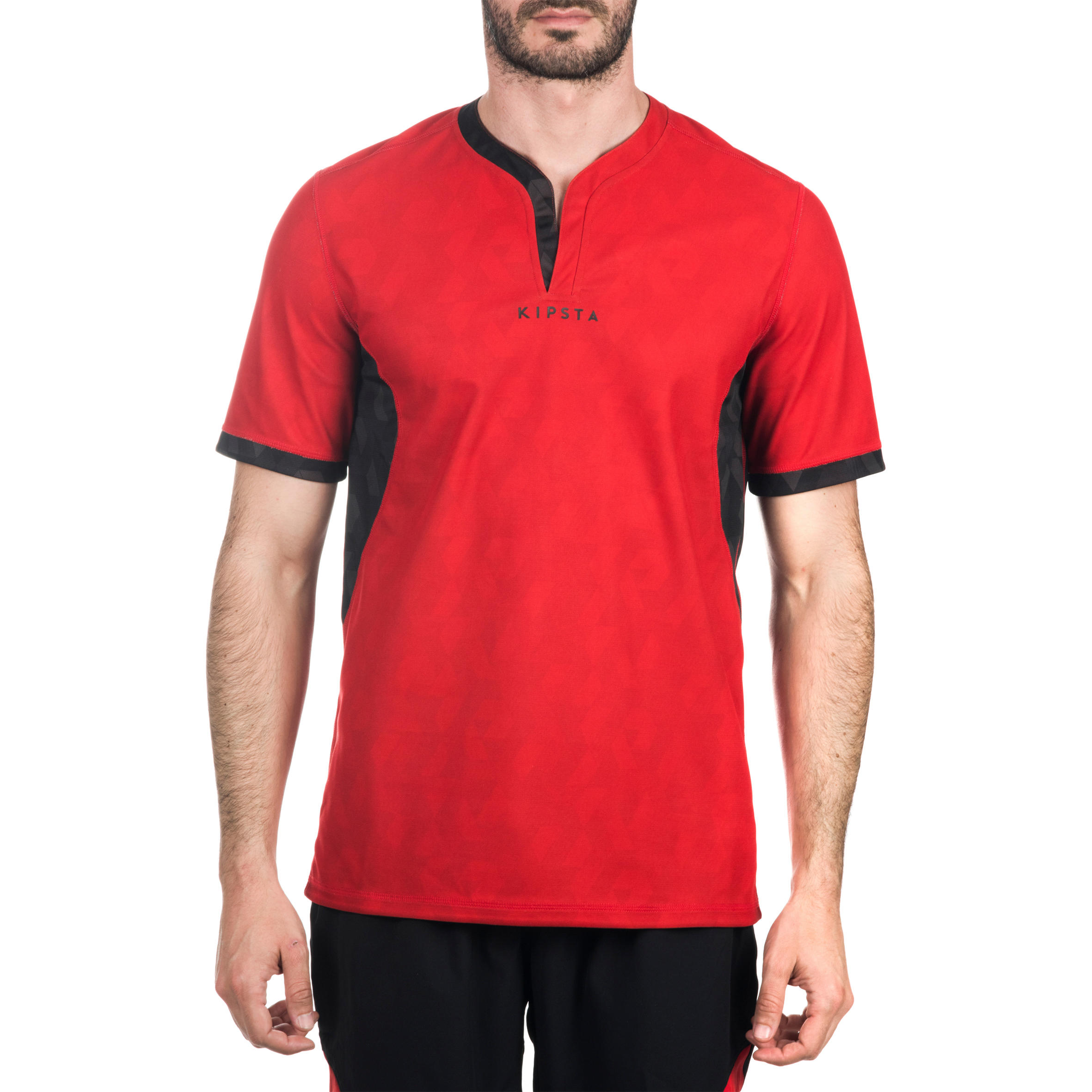 R500 Adult Reversible Rugby Jersey - Black/Red
