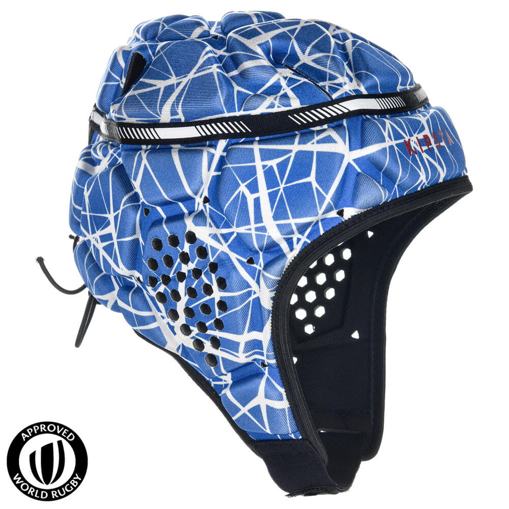 casque full h 500 bleu blanc