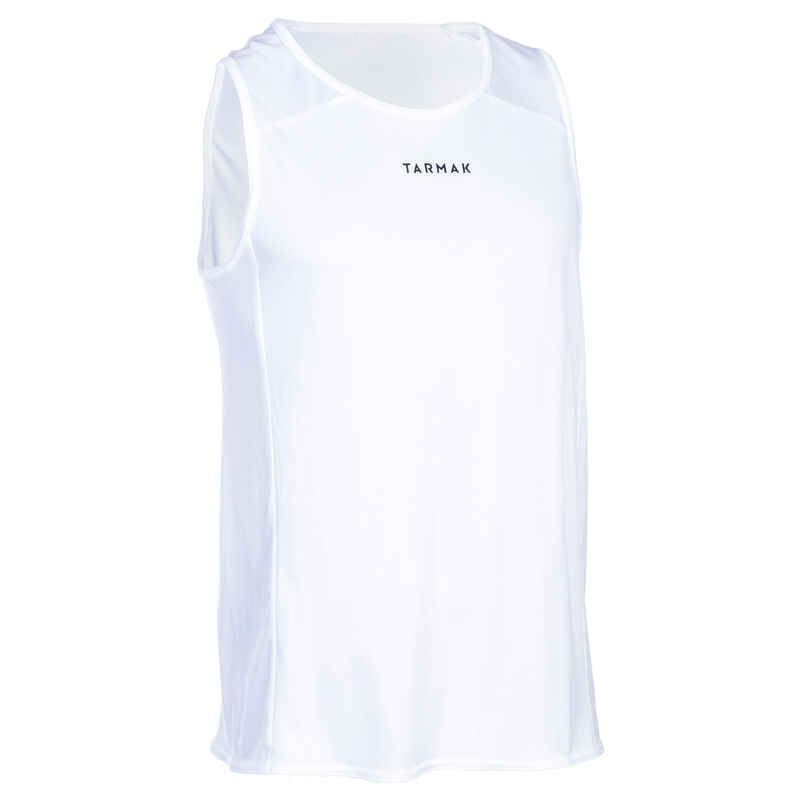 Basketballtrikot ärmellos T100 Herren weiss Basketballtrikot ärmellos T100 Herren weiss