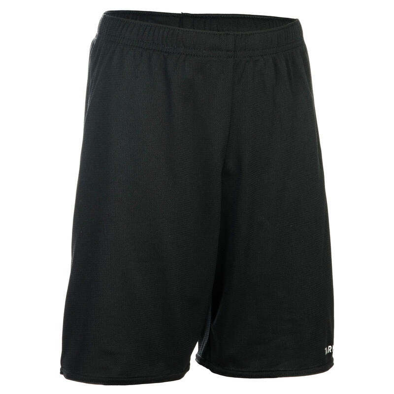 SHORT DE BASKETBALL POUR GARCON/FILLE DEBUTANT(E) NOIR SH100