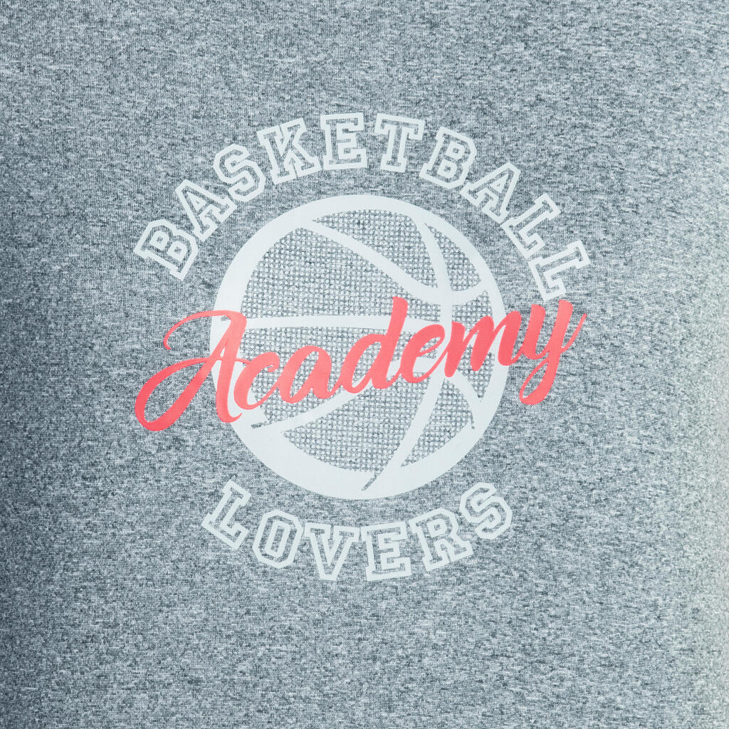 Dámske basketbalové tričko Academy pre pokročilých sivé