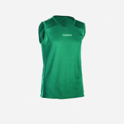 
      Boys'/Girls' Beginner Sleeveless Basketball Jersey T100 - Green
  