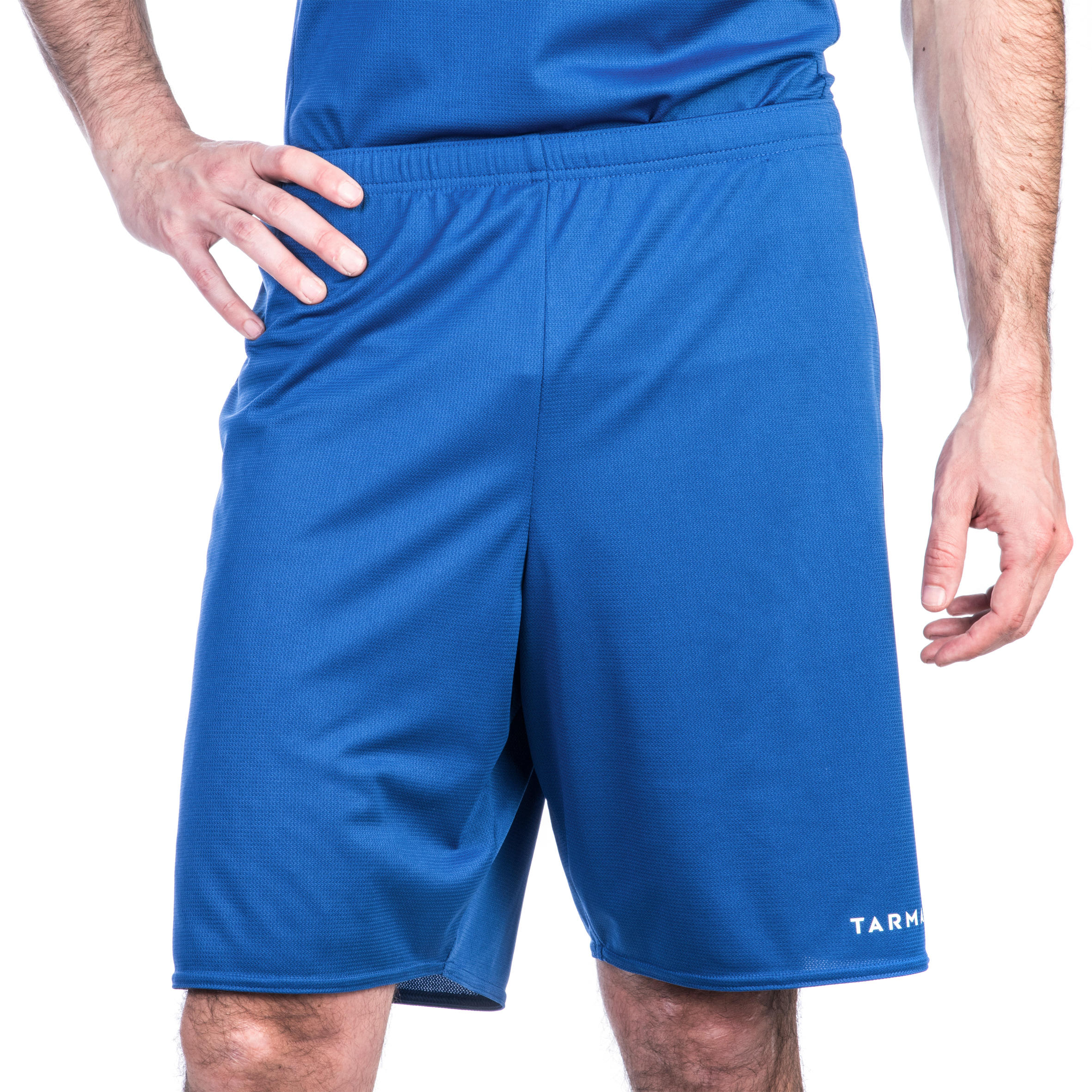 Men's YoungLA 130 Essential Basketball Shorts Royal Blue Size