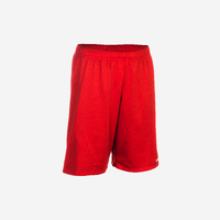 SHORT DE BASKETBALL POUR GARCON/FILLE DEBUTANT(E) ROUGE SH100