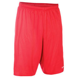 SHORT DE BASKETBALL HOMME DEBUTANT SH100 ROUGE