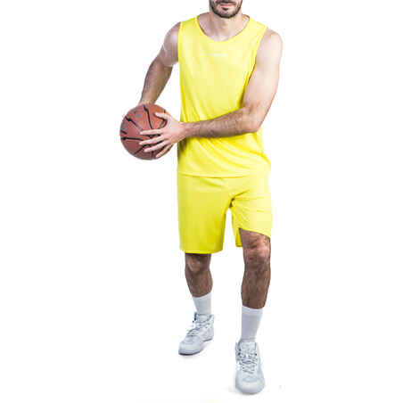 Basketballshorts SH100 Herren gelb