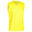 Mouwloos basketbalshirt voor beginnende jongens/meisjes geel T100