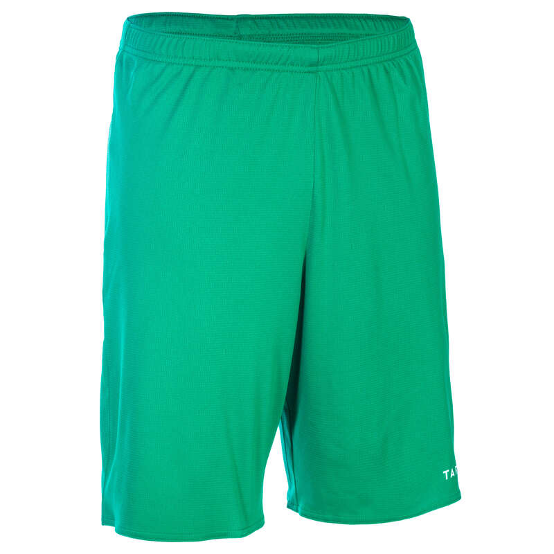 MAN BASKETBALL OUTFIT Basketball - Basketball Shorts SH100 Green TARMAK - Basketball