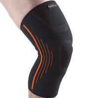 Men's/Women's Right/Left Compression Knee Support Soft 300 - Black