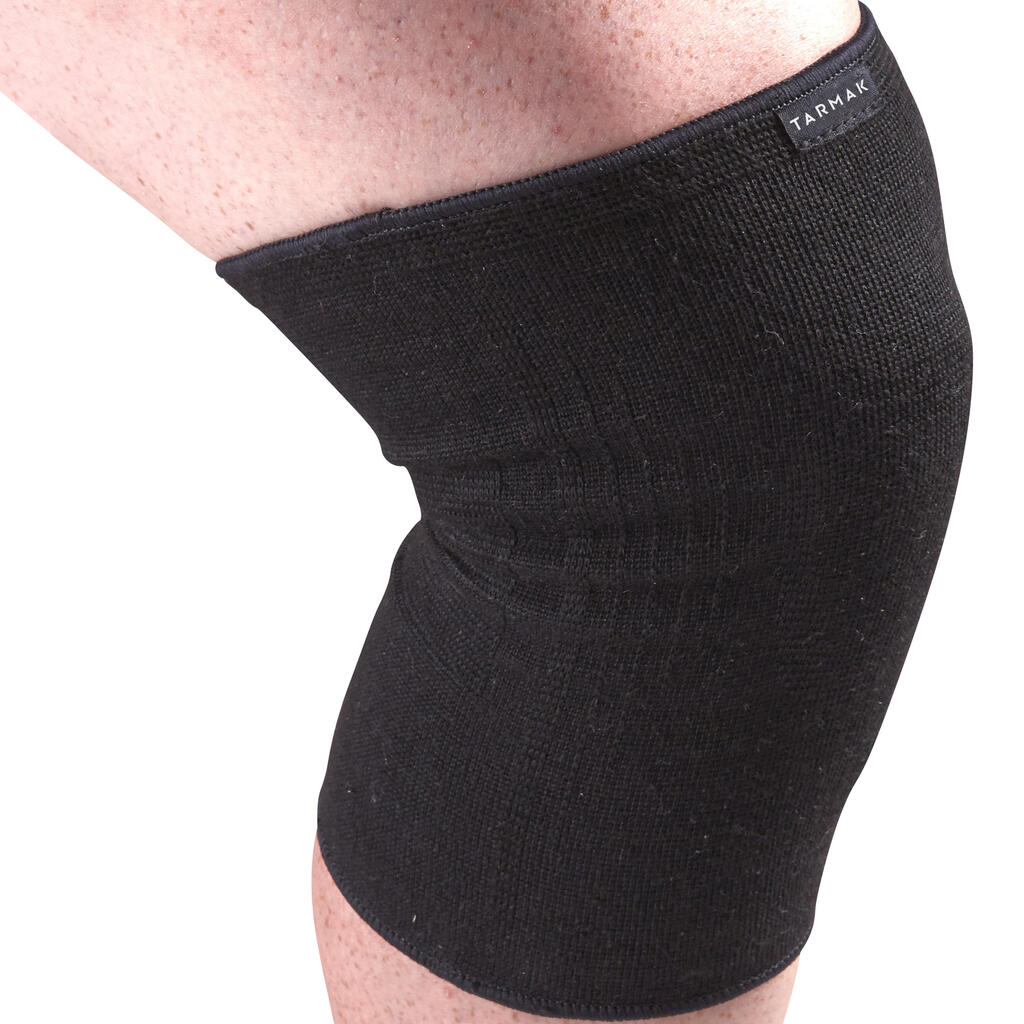 Soft 100 men's/women's right/left compression knee support - black