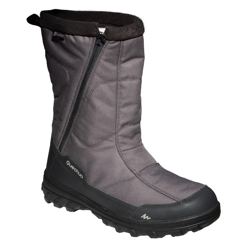 Men's Waterproof High Snow Boots - Khaki Brown