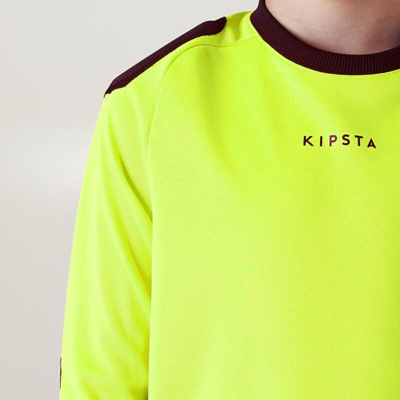 Bluza bramkarska dla dzieci Kipsta F100 długi rękaw