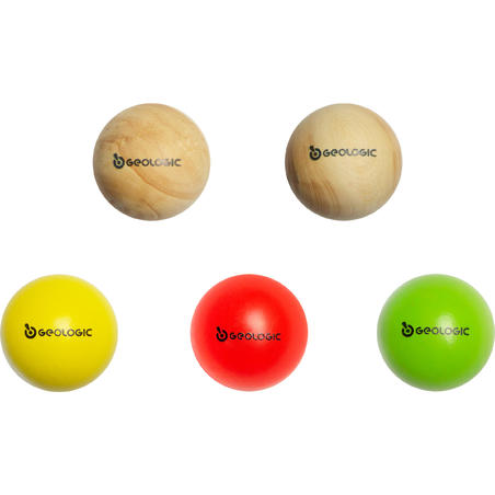 5 Competition-Approved Box-Tree Petanque Jacks