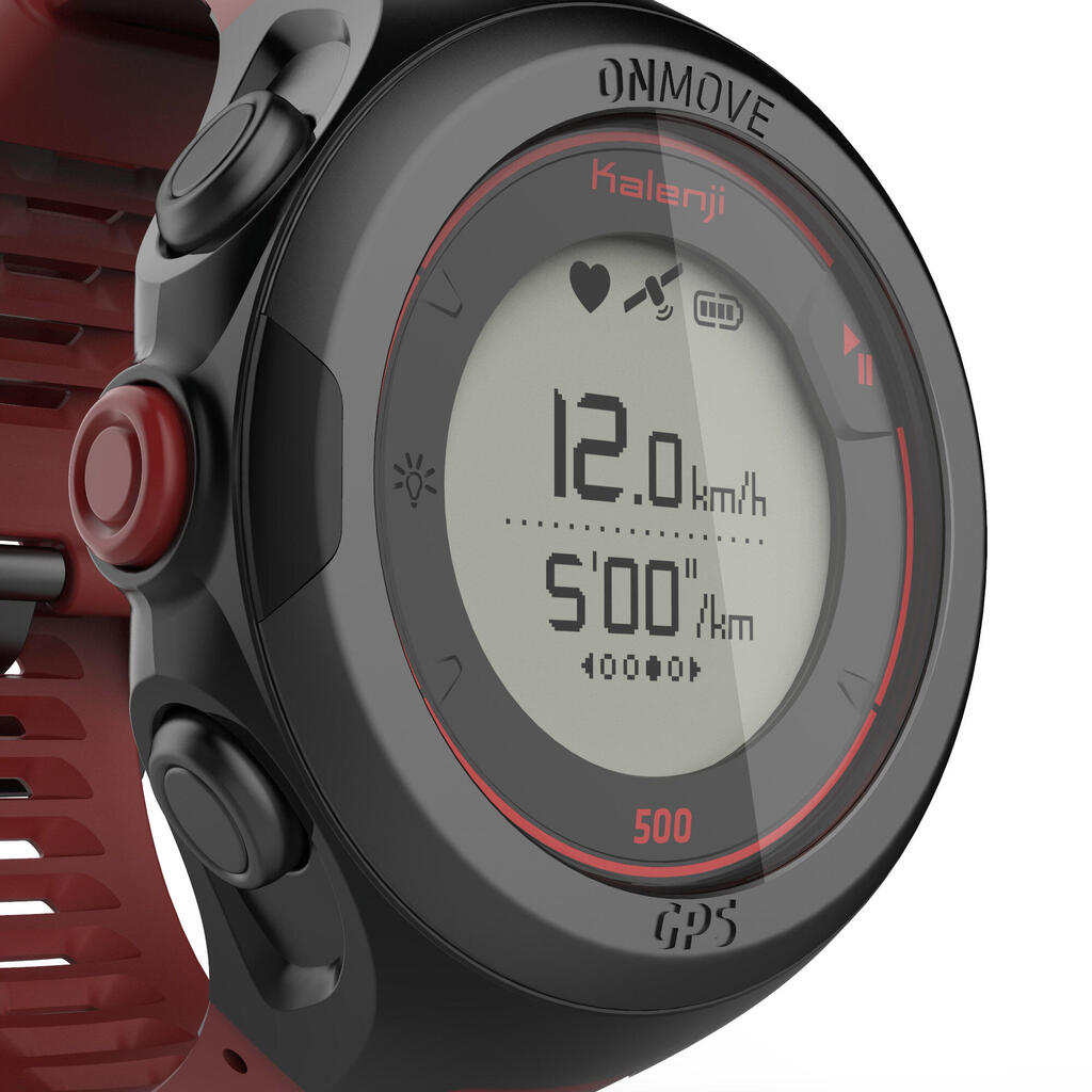 GPS-Pulsuhr Running ONmove 500 Sonderedition rot