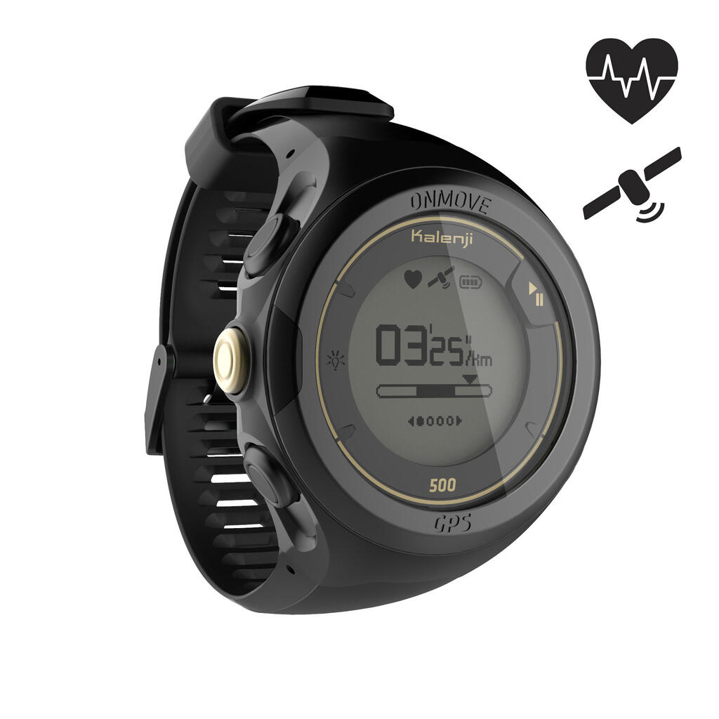 Ρολόι ONmove 500 με GPS & οθόνη καρδιακών παλμών - χρυσαφί (περιορισμένη έκδοση)
