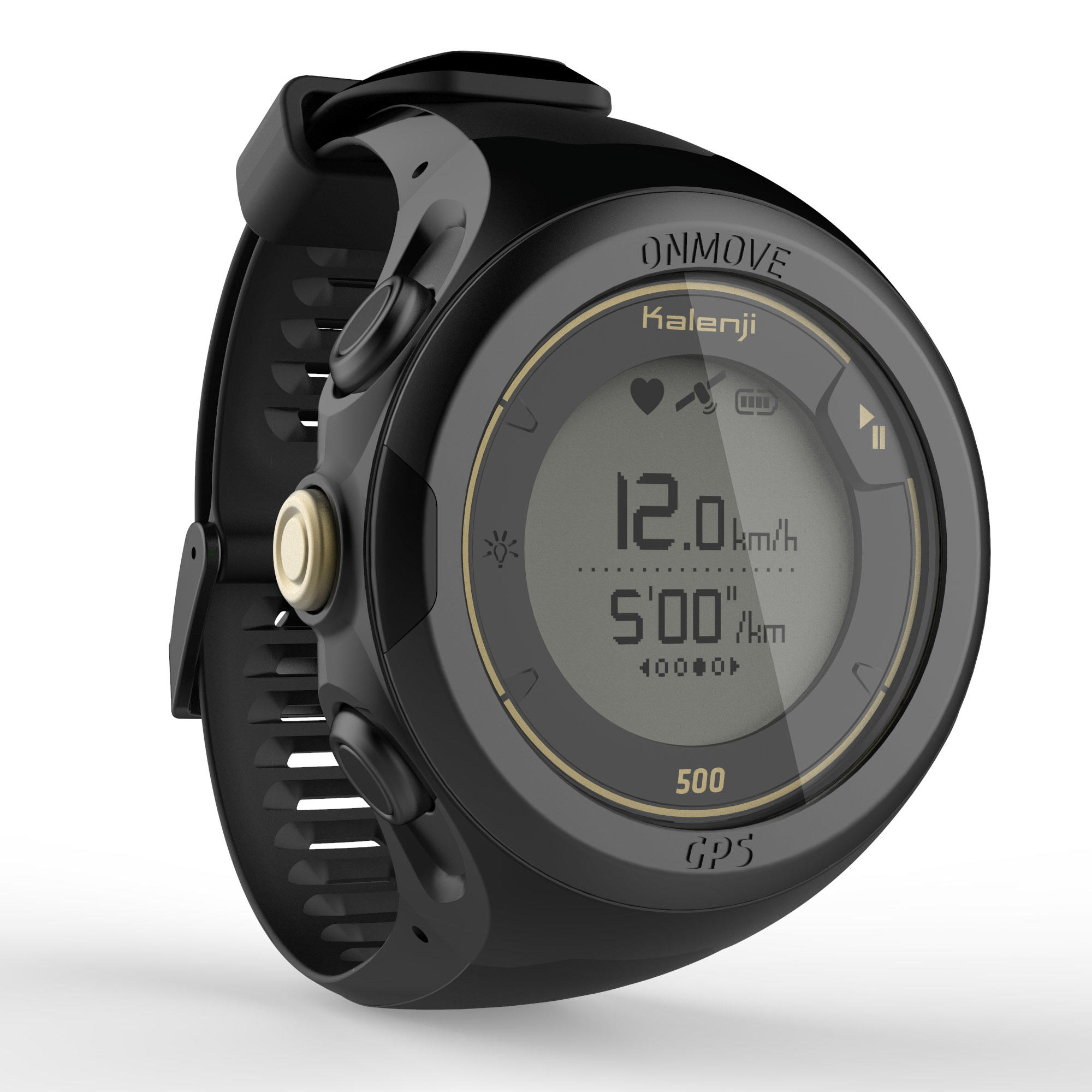 KIPRUN ONmove 500 GPS running watch and wrist heart rate monitor - limited edition gold