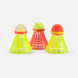 Speeders Speedminton Shuttlecock 3-pack - Red/Yellow