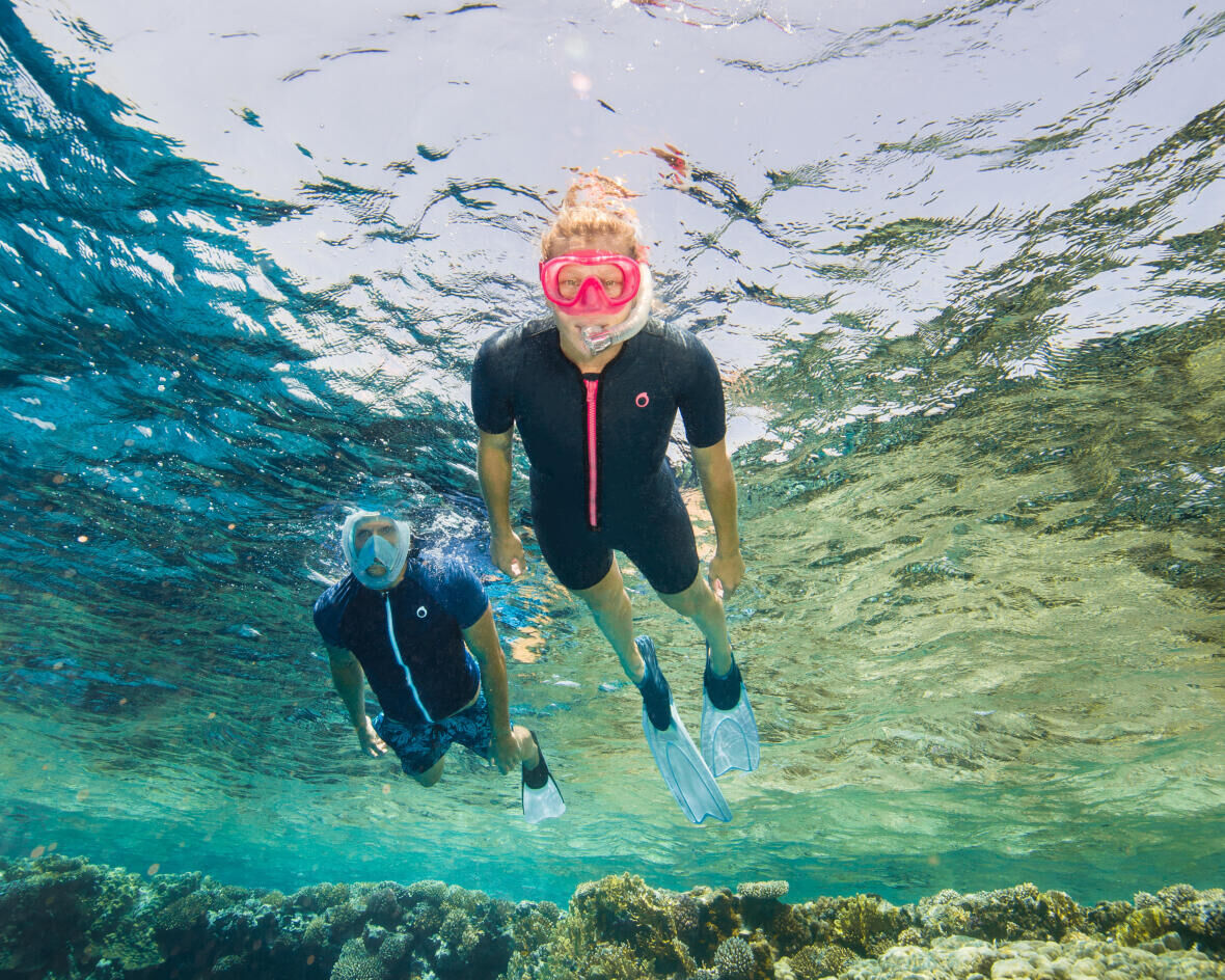 The importance of protection against the sun when snorkelling