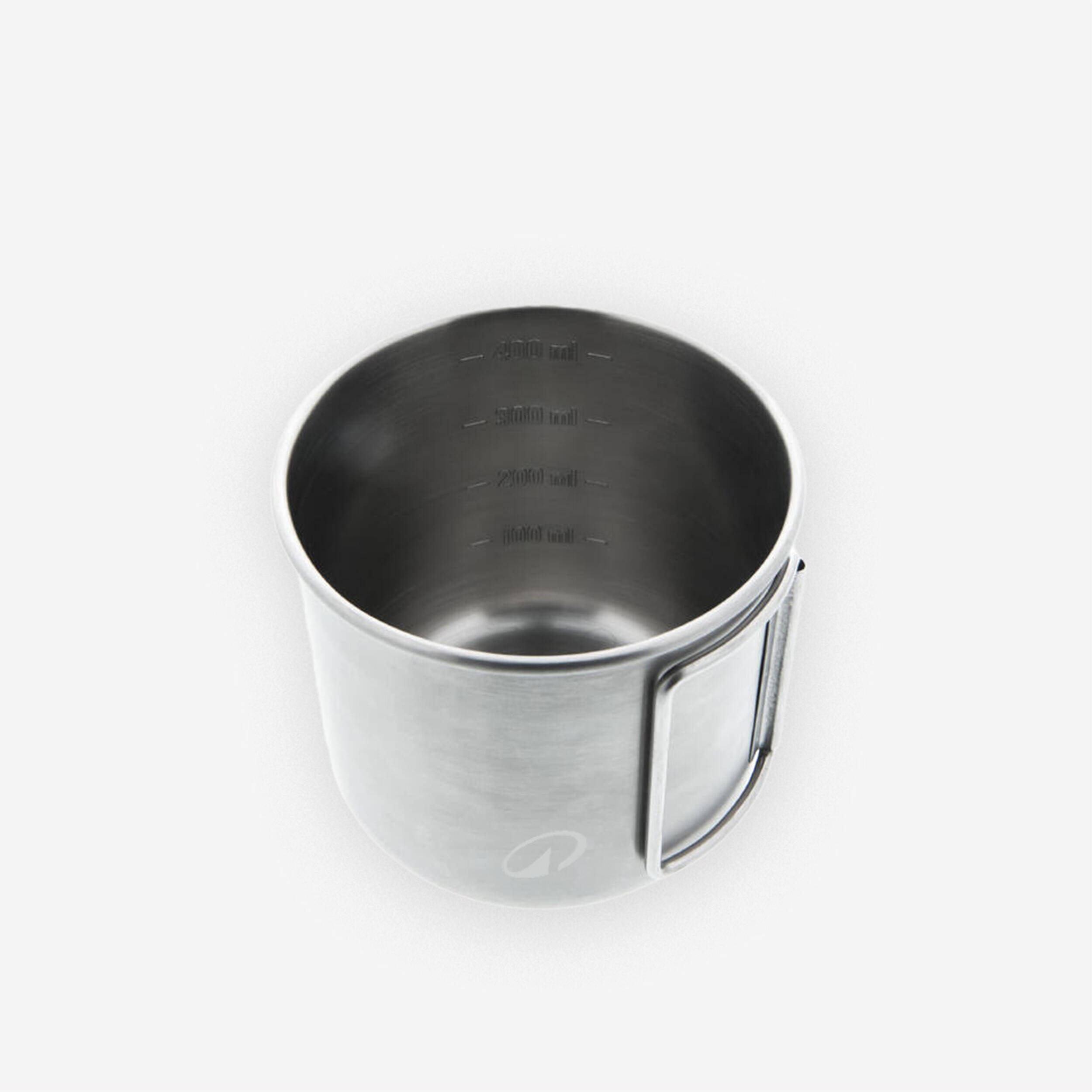 0.4 L Stainless Steel Cup 500 for hiking and camping. -  5