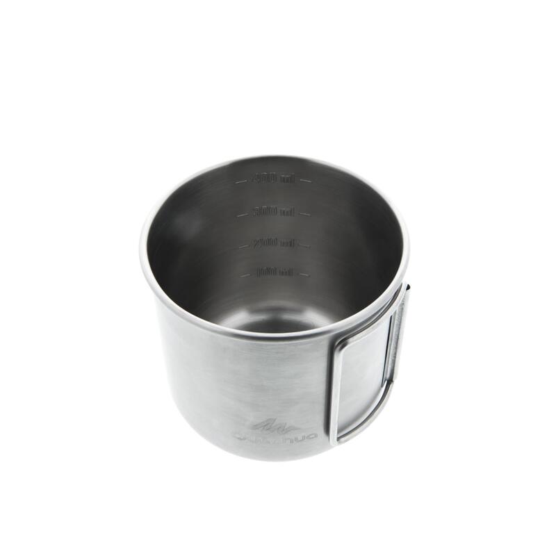 Tasse camp du randonneur MH150 inox (0,4 litre) QUECHUA