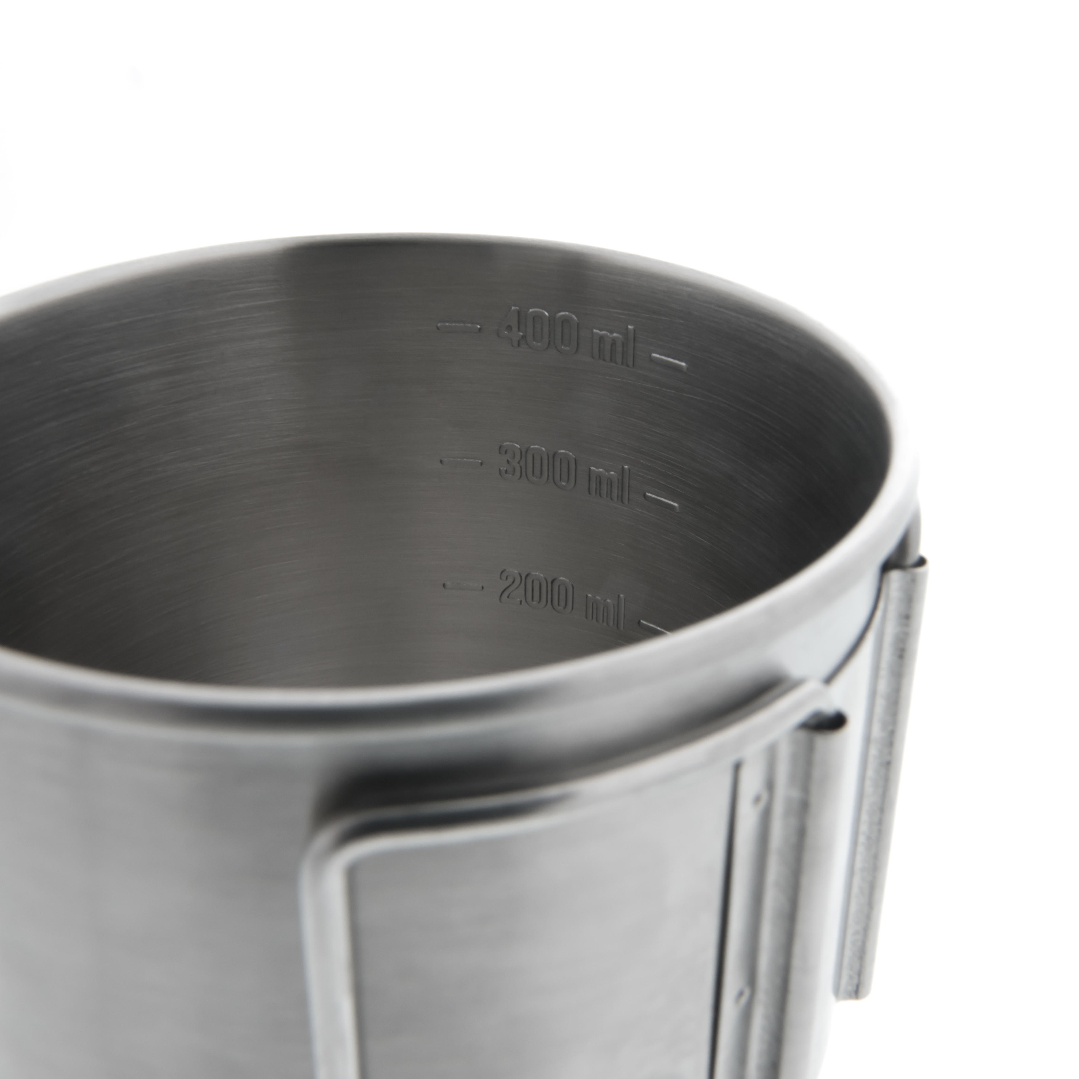 MH150 0.4 L Stainless Steel Camping Mug - QUECHUA