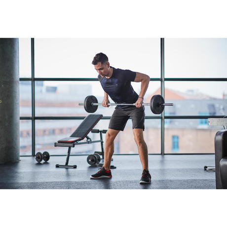dumbbells kg bars weight training kit domyos