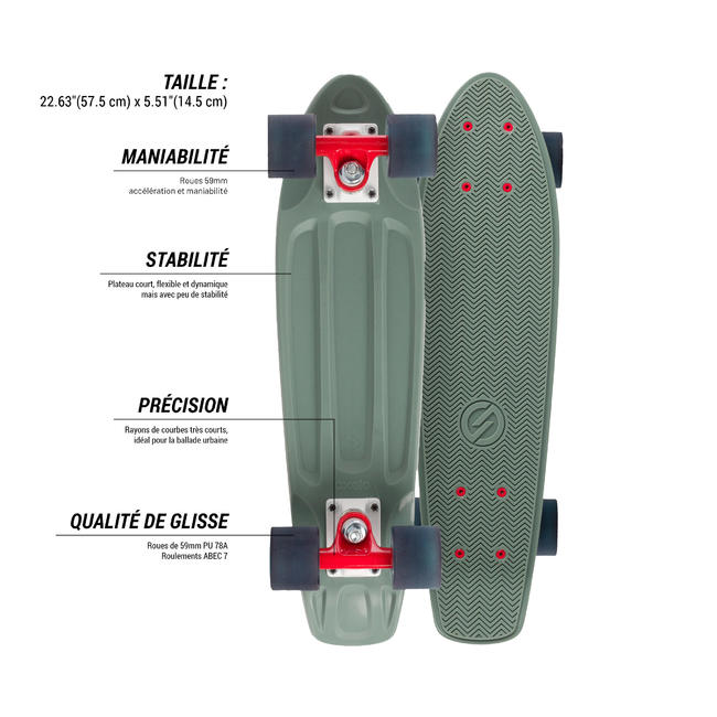 Yamba Cruiser Skateboard - Khaki