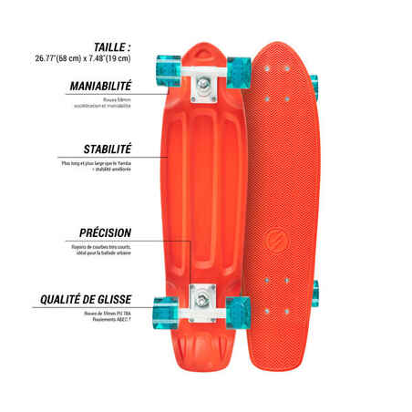 Big Yamba Cruiser Skateboard - Red/Blue