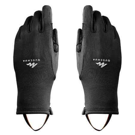 Παιδικά ελαστικά γάντια πεζοπορίας MH500 - Μαύρο