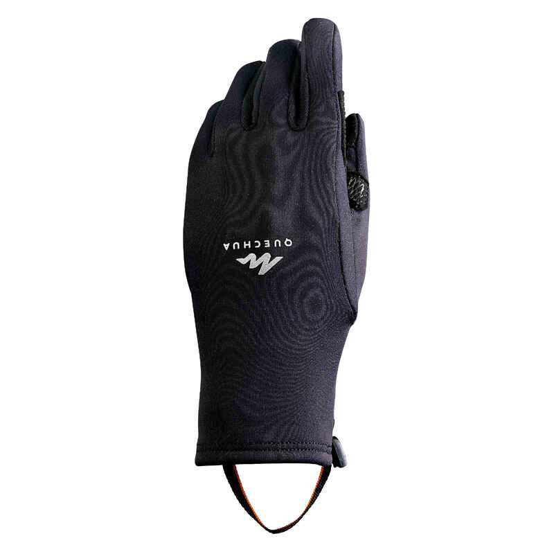 KIDS' HIKING TOUCHSCREEN COMPATIBLE GLOVES - SH500 MOUNTAIN STRETCH - AGE 6-14