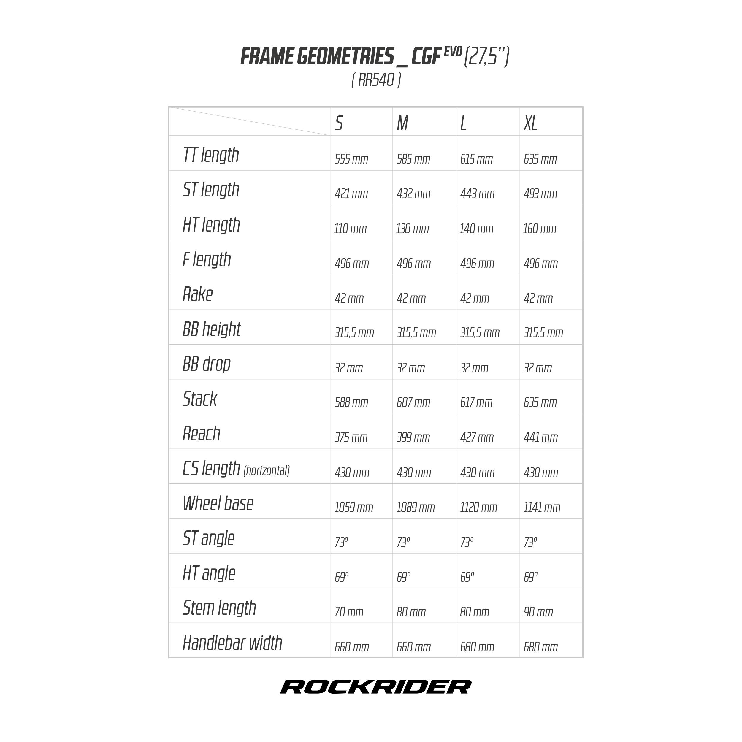 MTB ROCKRIDER 540 GRIS